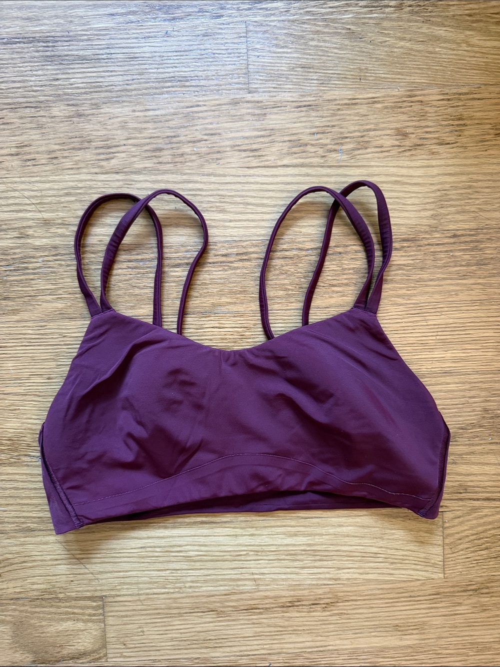 lululemon athletica Double-Strap Bralette in Plum
